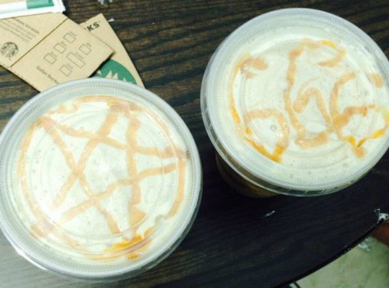 ครูมะกันอึ้ง! เจอซาตานในแก้วกาแฟ