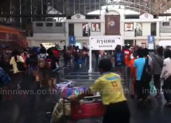 ร.ฟ.ท.คาดวันนี้ คนเข้ากรุงอีกกว่า 8 หมื่นคน