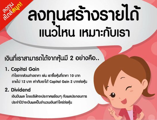 ลงทุนสร้างรายได้ แนวไหน เหมาะกับเรา