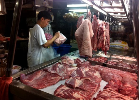 พณ.เผยราคาสินค้าทรงตัวเนื้อหมู150-155/กก.