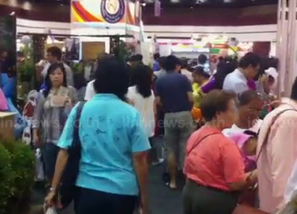 งานมหกรรมสินค้าOrganicช่วงบ่ายยังคึก