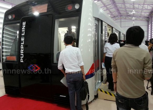 รฟม.เผยรถไฟฟ้าสายสีม่วงคืบกว่า90%แล้ว