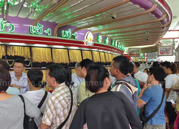 ร้านทองย่านเยาวราชคึกคักปชช.แห่ซื้อทอง