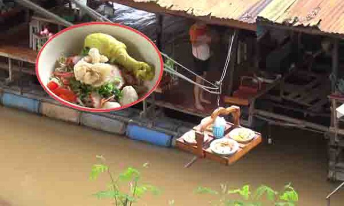 ไอเดียดี ! ชักรอกส่งอาหารให้ลูกค้า สร้างจุดขายจากการให้บริการ