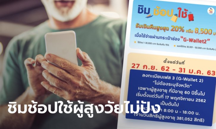 คลังขอเวลาประเมิน ชิมช้อปใช้ เฟส 3 หลังเปิดลงทะเบียนผู้สูงอายุแล้วไม่ปัง