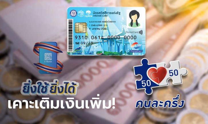 ครม. เคาะเติมเงินบัตรคนจน-คนละครึ่งเฟส 3-ยิ่งใช้ยิ่งได้ วงเงินกว่า 5.4 หมื่นล้านบาท