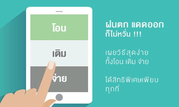 เผยวิธีสุดง่าย ทั้งโอน-เติม-จ่าย ได้สิทธิพิเศษง่ายๆ ทุกที่