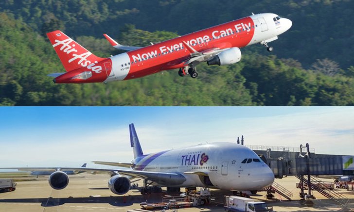 การบินไทย-แอร์เอเชีย ยกเลิกเที่ยวบินไปฮ่องกง เหตุผู้ประท้วงบุกสนามบิน