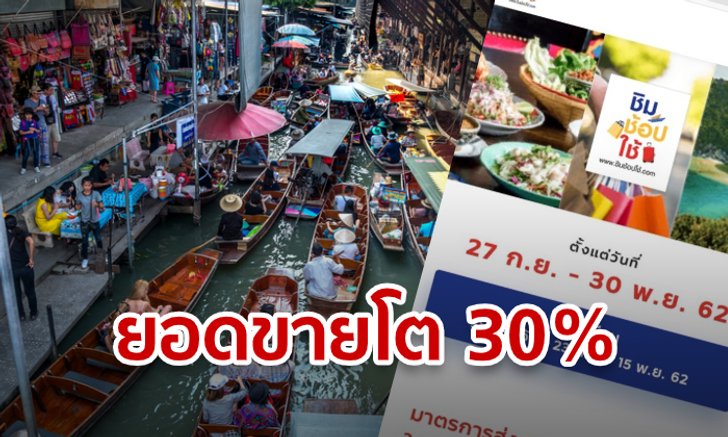 คลังปลื้ม! ชิมช้อปใช้ดันยอดขายร้านค้าโต 30% อ้อนใช้ "เป๋าตัง กระเป๋า 2" ได้เงินคืน 4,500 บาท