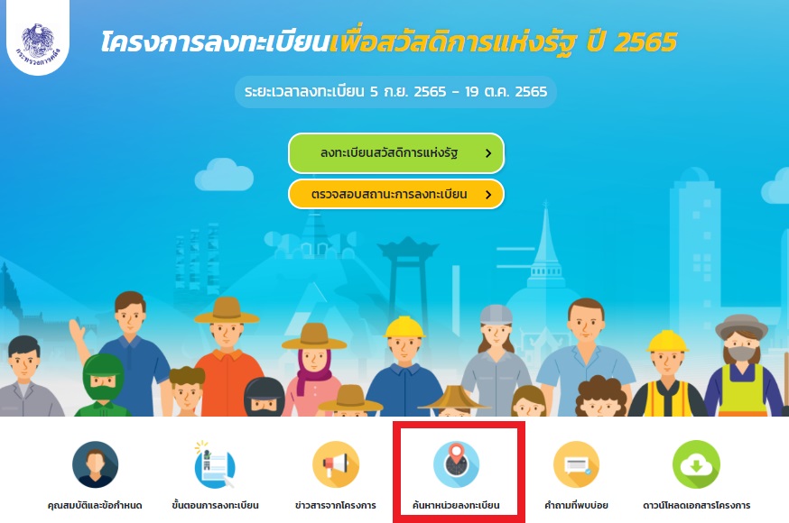 ลงทะเบียนบัตรสวัสดิการแห่งรัฐ 2565 ได้ที่ไหนบ้าง