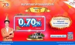 ธอส. ฉลองครบ 70 ปี จัดโปรโมชั่นสินเชื่อบ้าน ดอกเบี้ย 0.70% นาน 6 เดือน