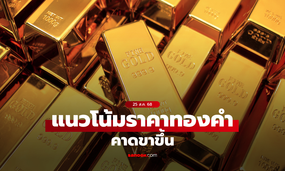 แนวโน้มราคาทอง 25 สิงหาคม 68
