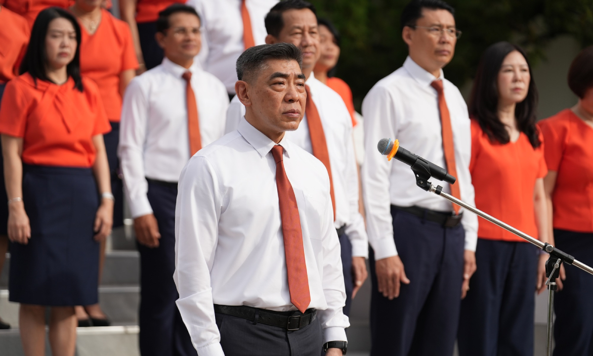 ธอส.จัดกิจกรรมเคารพธงชาติและร้องเพลงชาติไทย เนื่องในวันพระราชทานธงชาติไทย ประจำปี 2568