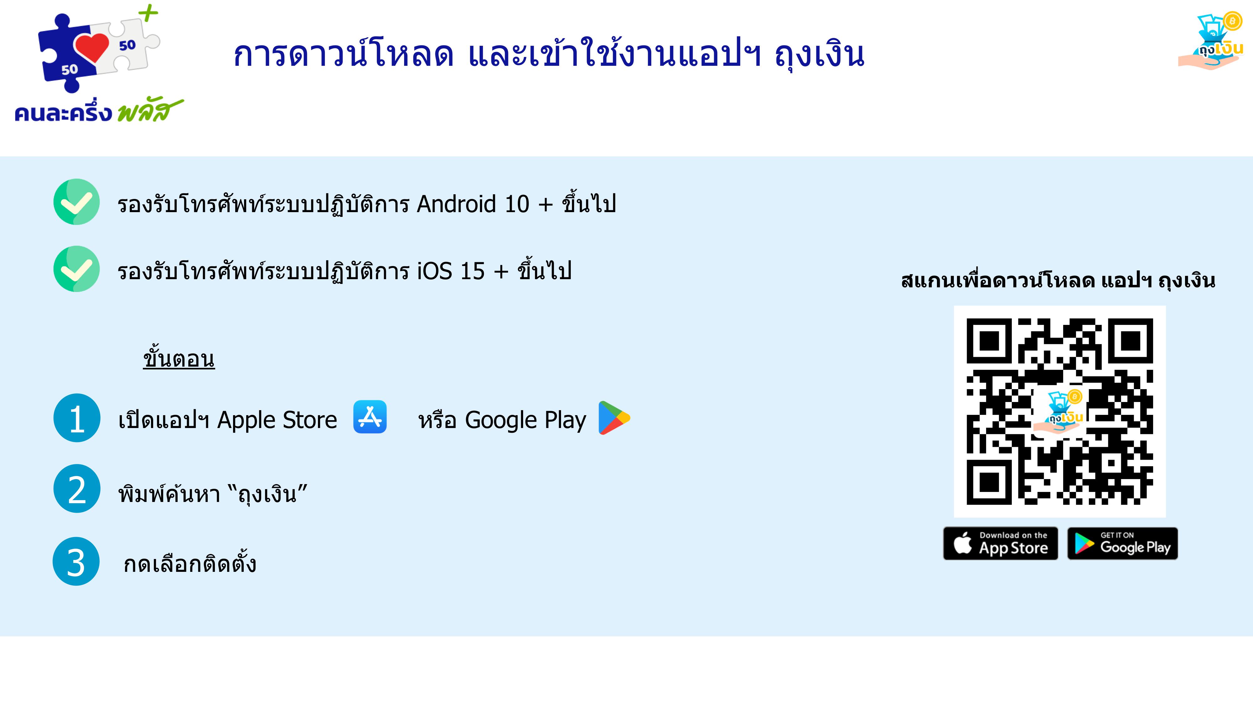 วิธีติดตั้งแอปถุงเงิน วิธีติดตั้งแอปถุงเงิน