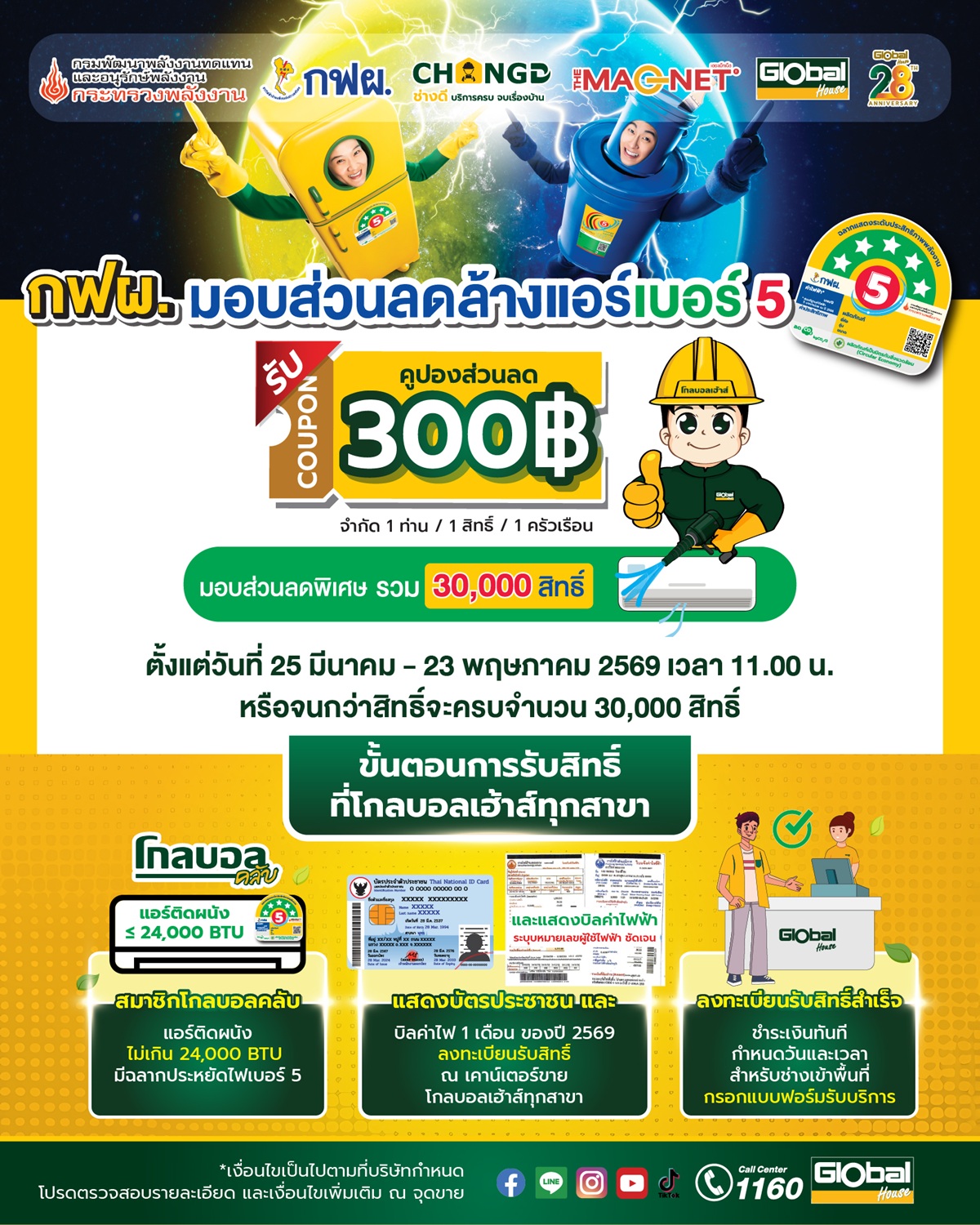 ลงทะเบียนล้างแอร์ช่วยชาติ