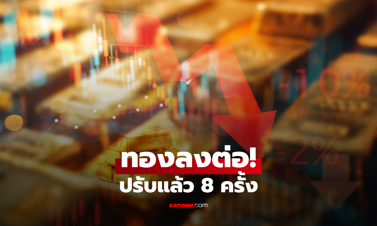 ราคาทองวันนี้ร่วงต่อ! ปรับแล้ว 8 ครั้ง หลุดจาก 68,500 บาท นักลงทุนจับตาราคาทองล่าสุด