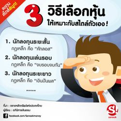 3 วิธีเลือกหุ้นให้เหมาะกับสไตล์ตัวเอง