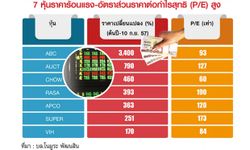 เปิด7หุ้นเสี่ยงพี/อี กระฉูด"เลี่ยงซื้อ" ปัจจัยลบอื้อกดดัชนีต่ำ1,600จุด-ตลท.จับตาใกล้ชิด