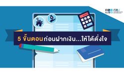 5 ขั้นตอน ก่อนฝากเงิน…ให้ได้ดั่งใจ