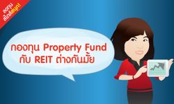 กองทุน Property Fund กับ REIT ต่างกันมั้ย