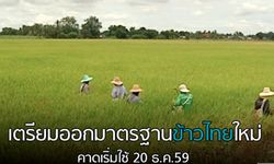 เตรียมออกมาตรฐานข้าวไทยใหม่ คาดเริ่มใช้ 20 ธ.ค.59