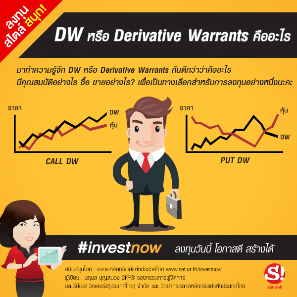 Dw à¸«à¸£ à¸­ Derivative Warrants à¸„ à¸­à¸­à¸°à¹„à¸£