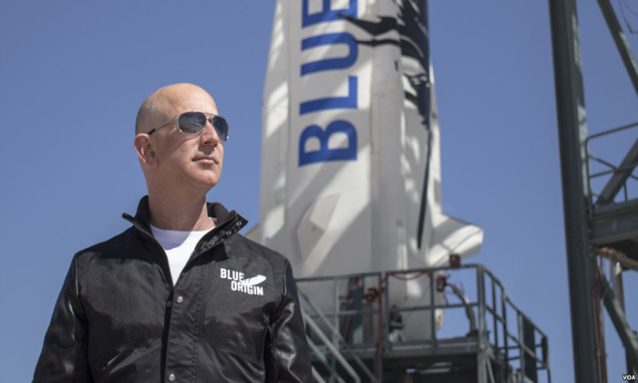 'ผู้ก่อตั้งแอมะซอน" ขายหุ้นระดมทุนปีละ $1,000 ล้าน! พัฒนาบริษัทนำเที่ยวในอวกาศ "Blue Origin"