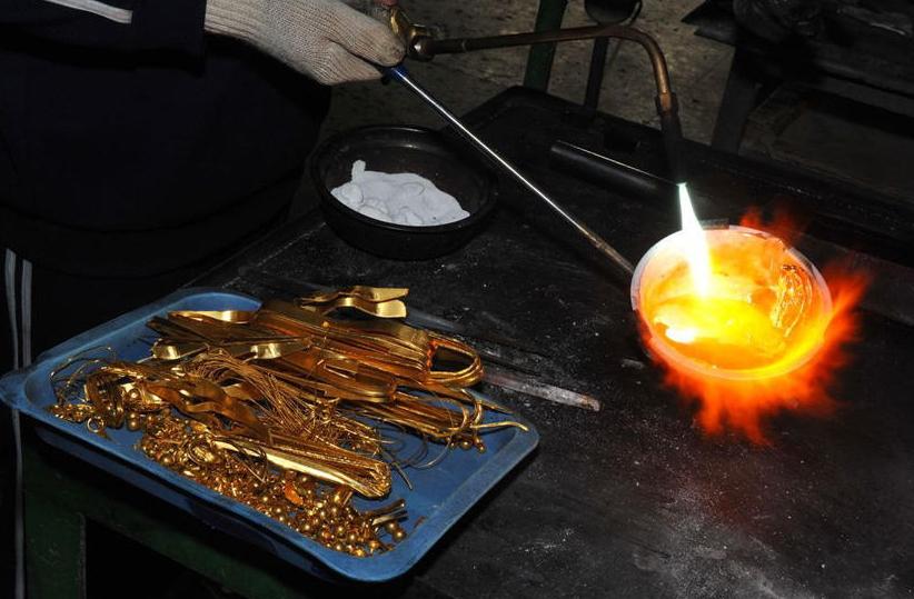 ขั้นตอนการทำเครื่องประดับทอง