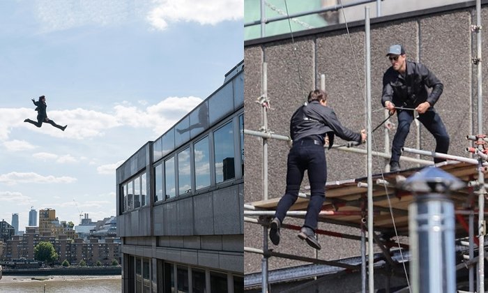 ดูกันชัดๆ วินาทีเสี่ยงตายที่ทำ ทอม ครูซ ข้อเท้าหักในกองถ่าย Mission Impossible 6