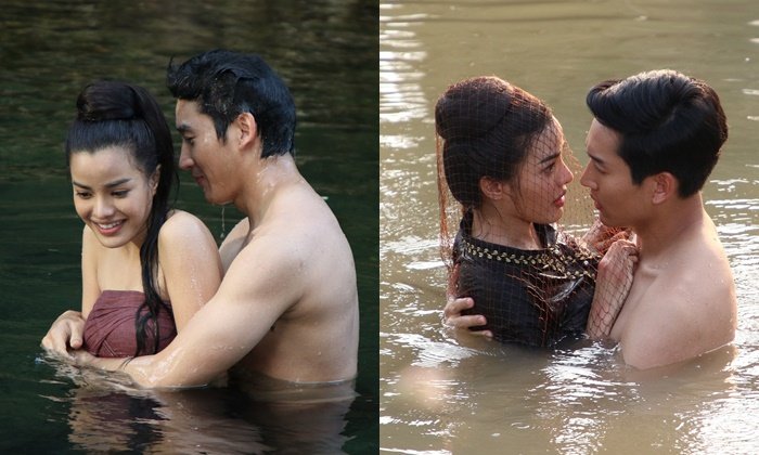 "ไนกี้-จูน" ฟินไม่ออก โดนปลาตอด ตอนถ่ายฉากเลิฟซีนในน้ำ "ซิ่นลายหงส์"