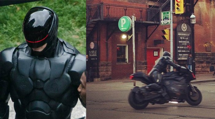 ดู Robocop ซิ่งมอไซค์เข้าฉากในโตรอนโต