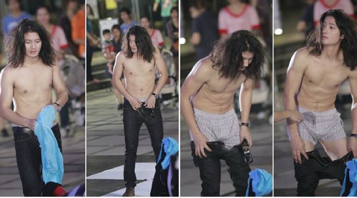 กรี๊ดแตก! เป้ อารักษ์ แก้ผ้าบอกรักสาวกลางห้าง
