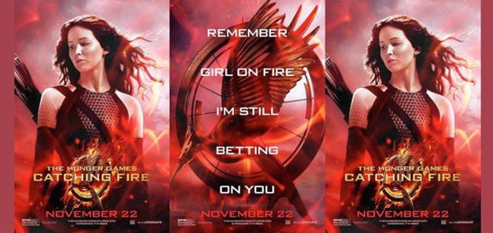 ไฟปฏิวัติโหมกระพือ! บนใบปิดสุดท้าย The Hunger Games: Catching Fire