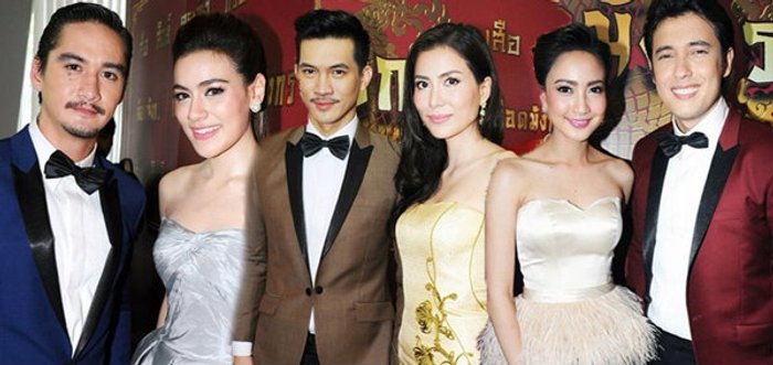 ยิ่งใหญ่สมการรอคอย! รวมซุปตาร์ บวงสรวงละครซีรีส์ เลือดมังกร