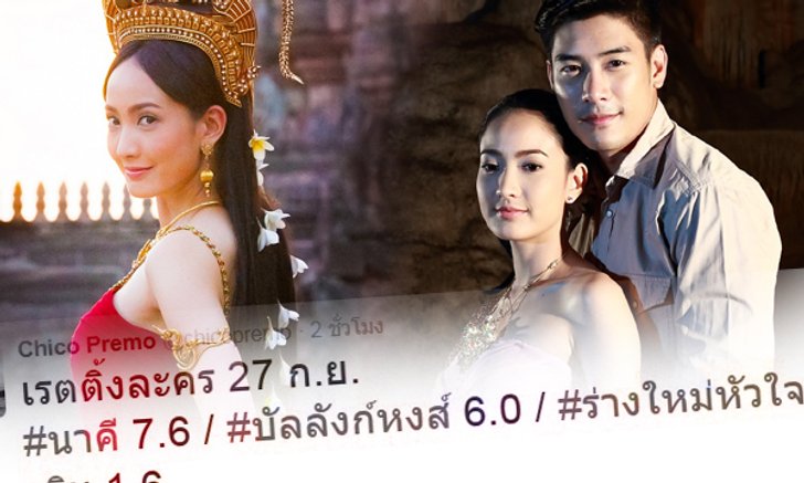 แรงตามคาด! เปิดเรตติ้ง "นาคี" พุ่งทะยานก้าวกระโดด