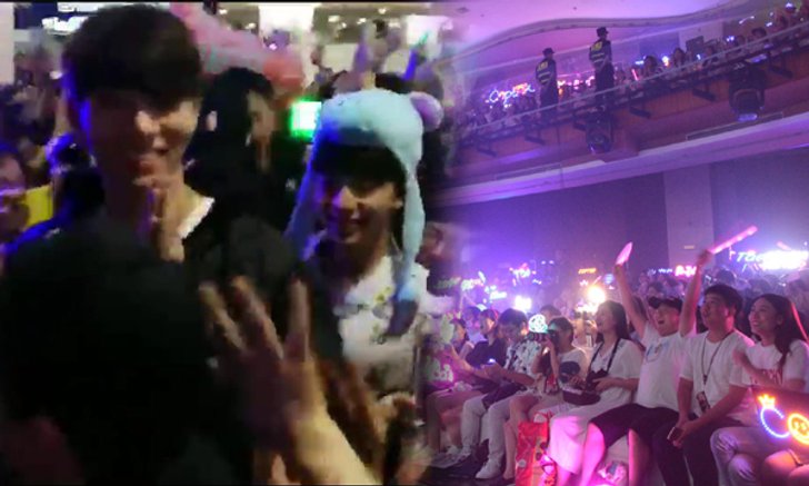 "เดือนเกี้ยวเดือน" ฮอตมาก! หมวยจีนแห่รับแน่น จนกระจกสนามบินร้าว