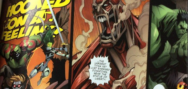 เปิดตัว Attack on Avengers การ์ตูนมาร์เวลปะทะไททัน