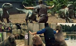 สุดฮา! เมื่อคนดูเลียนแบบท่าสั่งไดโนเสาร์ใน "Jurassic World"