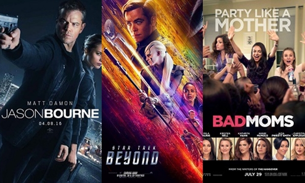 Jason Bourne เปิดตัวแรงเขี่ย Star Trek Beyond หล่นแชมป์ Bad Moms เปิดตัวเซอรไพรส์!