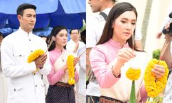 "เบลล่า" คัมแบคชุดไทย บวงสรวงละคร "ปี่แก้วนางหงส์"