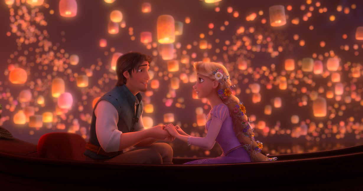 ภาพจากหนัง Tangled หรือ Rapunzel นั่นเอง