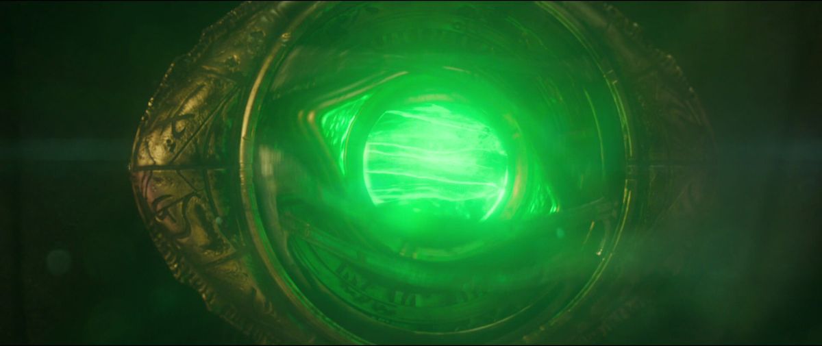 The Time Stone within the Eye of Agamotto in Doctor Strange (2016)