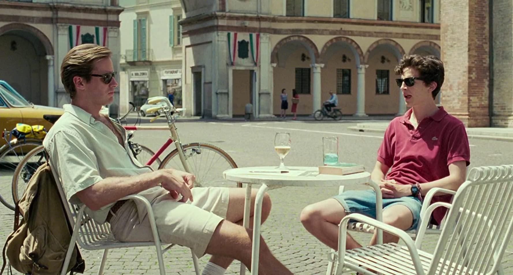 Armie Hammer and Timothée Chalamet in Call Me by Your Name (2017)