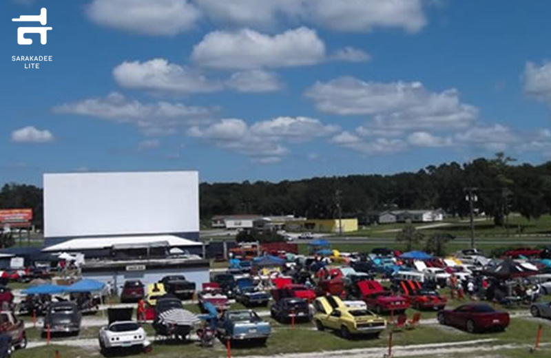 ภาพยุครุ่งเรืองของ Ocala drive-in ที่รัฐฟลอริดา