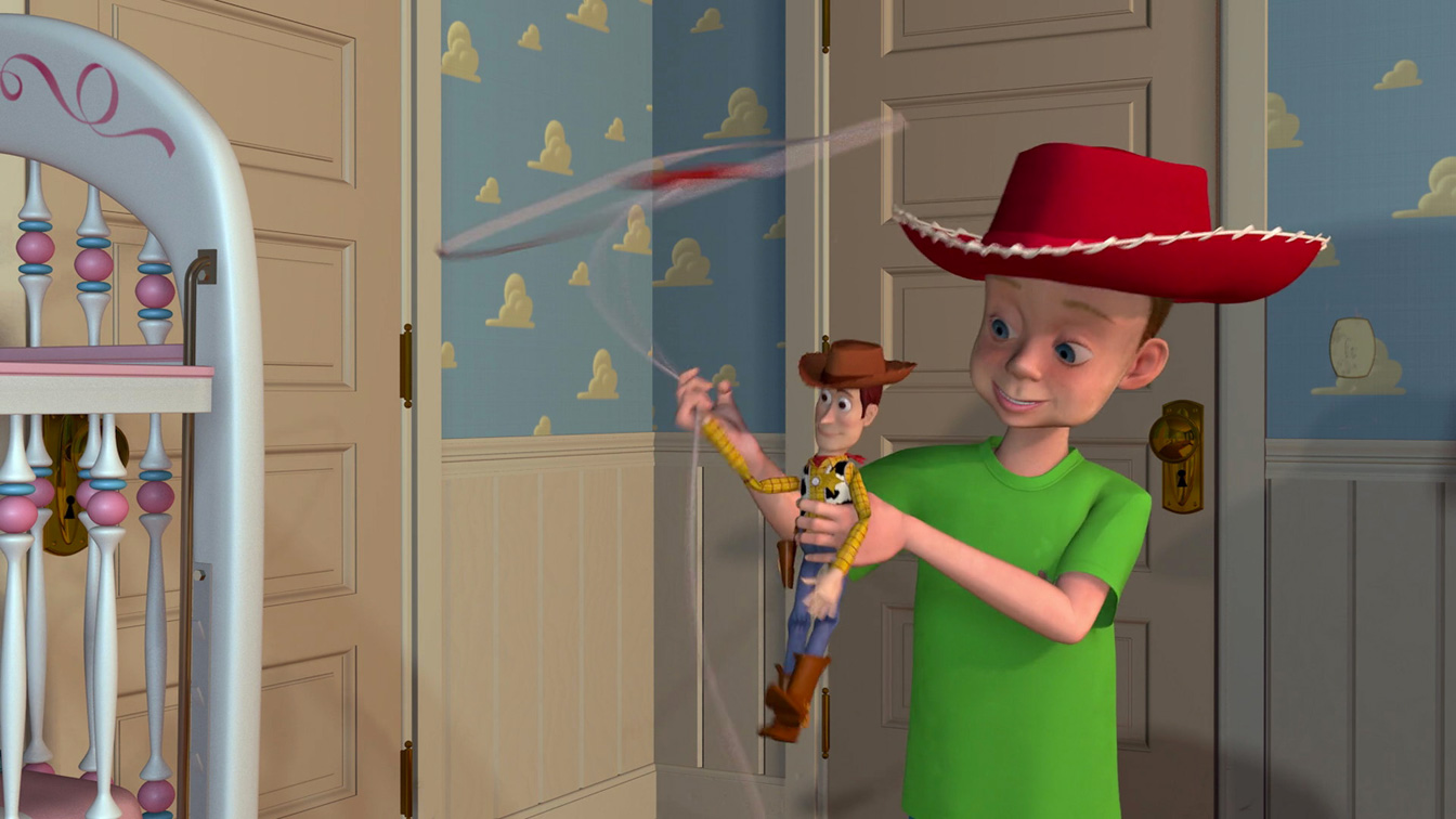 Tom Hanks and John Morris in Toy Story (1995)