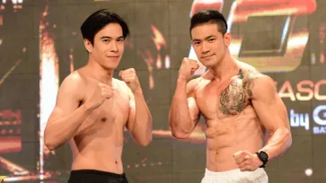 10 Fight 10 ซีซั่น 2 ชั่งน้ำหนักคู่ 6 "เต้ vs บอล" พร้อมเดือด! พิกัดไม่เกิน 72.60 kg.