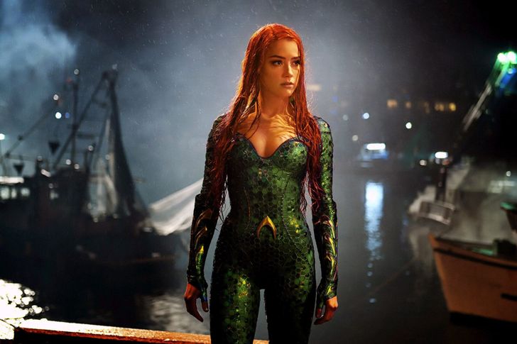 รูปภาพเบื้องหลังการแสดงของฮาร์ดในบทเมรา จากเรื่อง ‘Aquaman 2’   