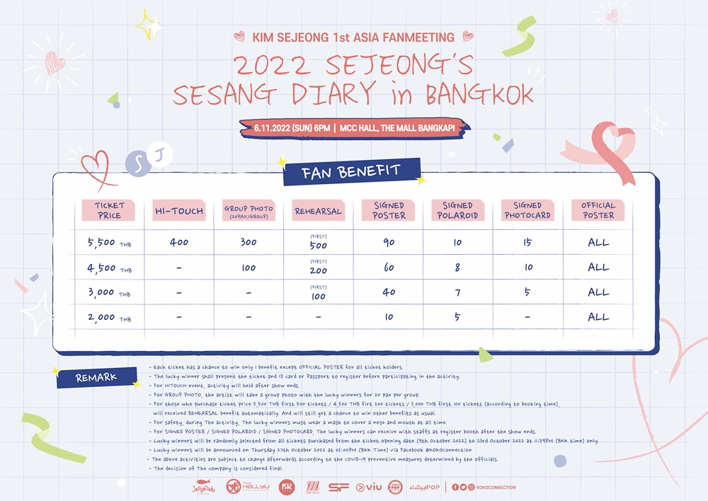 2022 SEJEONG'S SESANG DIARY in BANGKOK