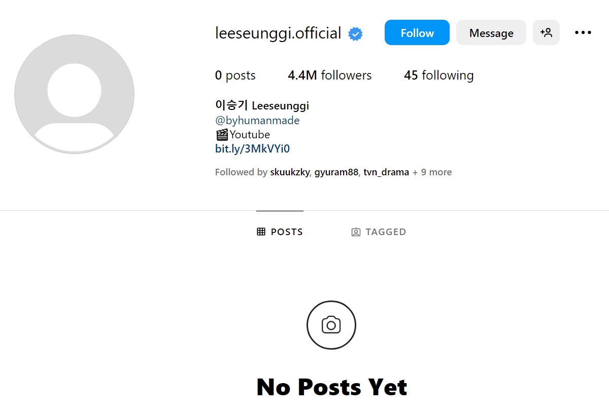 Lee Seung Gi's instagram