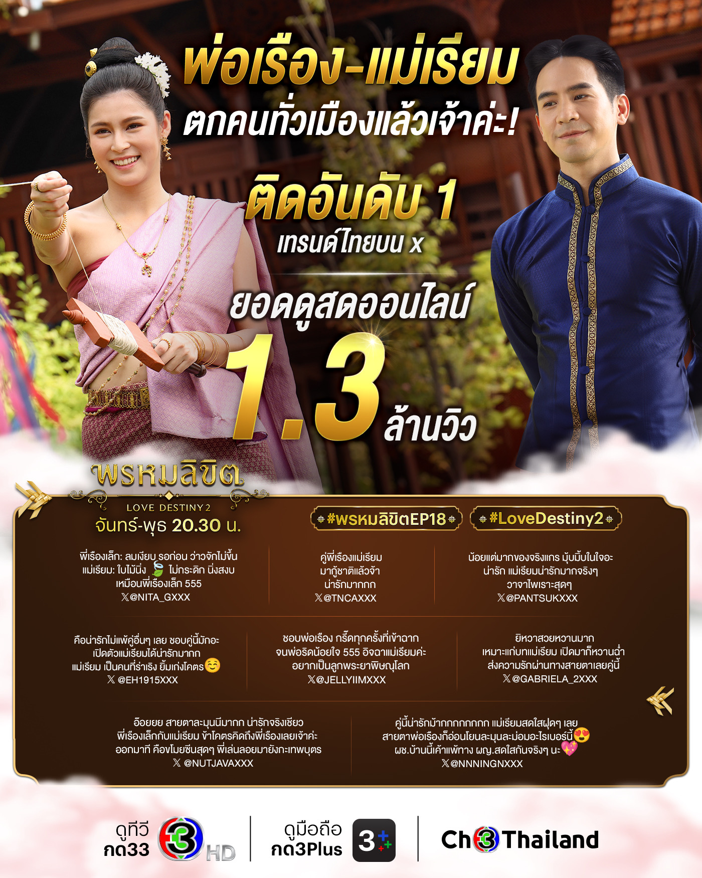 พรหมลิขิต EP.18 เรตติ้ง